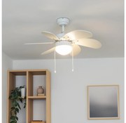 ZEVENTI - Ventilatore da soffitto FAMARA 1xE14/60W/230V bianco