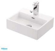 Lavabo Sospeso "Daphne" Da 43x36 Cm Finitura Bianco Lucido