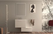 Armadietto bagno a terra Modula BADEN HAUS 1 cassetto P 45 x L 70 x H 27 cm bianco opaco