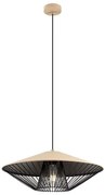 Redo 01-3011 - Lampadario a sospensione su cavo GRILL 1xE27/42W/230V Ø 49,5 cm nero/beige