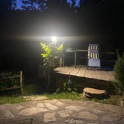 Lampioncino Colonna Solare da esterno 2200 Lumen     "LMS-089"