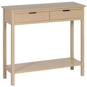 Console Naturale Legno di pino Legno MDF 90 x 30 x 81 cm