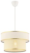 Lampadario a cavo ERO 1xE27/60W/230V crema/oro