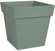 Vaso EDA Tuscany Verde Plastica Quadrato 32 x 32 x 32 cm