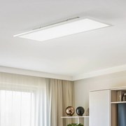 Pannello LED Lindby Livel, CCT, 80 cm x 30 cm, argento, alluminio