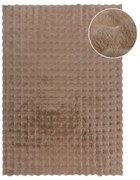 Tappeto in pelliccia sintetica marrone 180x290 cm Waffle Faux Fur - Flair Rugs