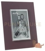 Portafoto topino piccolo viola ametista ,mocha mousse in ferro e po...