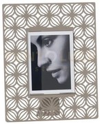 Portafoto di design ikat piccolo sabbia in ferro e polimetilmetacri...