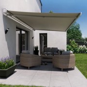 Tenda da sole a bracci estensibili, motorizzato NATERIAL mod. Zefir, L 4.95 x 3 m beige