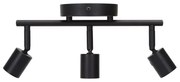 Lampadario da soffitto Town Nero 3 Faretti GU10 Orientabili Aigostar