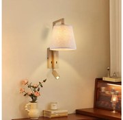 Brilagi - Applique a LED RAYA 1xE14/40W/230V + LED/3W lino/beige