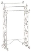 porta asciugamani stile provenzale in ferro verniciato cm 44 x 34 x 90 h