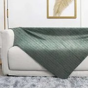 Plaid 130x160 cm Soffio righe verde