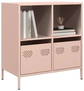 Credenza Rosa 68x39x73,5 Cm İn Acciaio Laminato A Freddo /