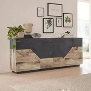 Credenza Alien Sideboard in Legno di Pero e Ardesia - Dimensioni 200 x 43 x 86 cm