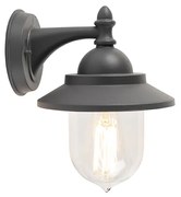 Lampada da parete per esterni romantica grigio scuro - Oxford