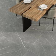 Piastrella da pavimento e rivestimento interno 120 x 120 cm Sp. 9 mm rettificato Eternal Dark in gres porcellanato opaco grigio traffico medio forte (pei 3/5) R9 1.44 mq