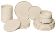 Set di piatti color crema in gres 18 pz Malia - Bonami Selection