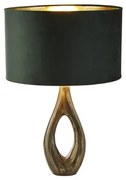 Lampada da tavolo bucklow - metallo ottone anticato e paralume in v...