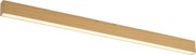 Plafoniera moderna legno ocra con LED integrato dimmerabile a 3 fasi 2700-4000K con interruttore DIP - Keane