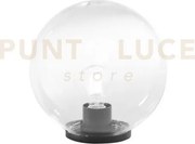 Lumetto polly sfera trasparente montatura nera 1 luce attacco e27 i...