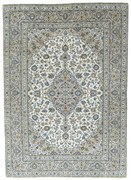 Kashan Tappeto 350x250 Beige (Iran) Annodato A Mano