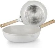 Set 2 padelle 24 e 28 cm bianche Belly Cosy