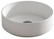 Lavabo da appoggio COLORS VISOBATH tondo in ceramica bianco piletta non inclusa