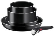 Tefal - Set di pentole 5 pz INGENIO EASY COOK &amp; CLEAN BLACK