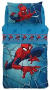 Copriletto Primaverile Singolo Spider Man Force   in Cotone