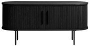 Tavolo TV nero in rovere 120x56 cm Nola - Unique Furniture