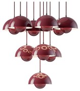 &Tradition - Flowerpot VP10 Lampadario Ø53 Dark Plum &Tradition