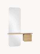 Specchio da parete con ripisno in legno One More Look