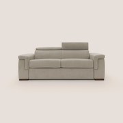 Giunone divano letto con materasso alto 18 cm e poggiatesta reclinabili in tessuto impermeabile T02 panna