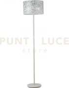 Piantana batik bianca 1 luce attacco e27 40x40x168cm