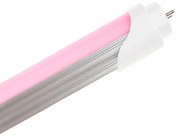 Tubo Led G13 T8 120cm 17W Rosa in plastica per banco alimentare macelleria M LEDME