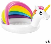 Piscina Gonfiabile per Bambini Intex Unicorno Tenda 45 L 102 x 69 x 127 cm (6 Unità)