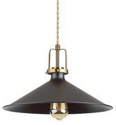 Sospensione Industrial-Minimal Eris-4 Metallo Nero 1 Luce E27