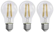 SET 3x Lampadina LED FILAMENT A60 E27/3,8W/230V 4000K Classe energetica A