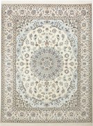 Nain Tappeto persiano 160 x 210 Beige (Iran) Annodato A Mano