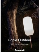 Artemide gople outdoor corpo lampada completo di paletto H. 56,3 e picchetto