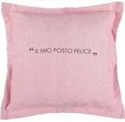 Cuscino divano 45x45 cm scritta malva