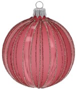 Set di palline di Natale in vetro soffiate a mano 3 pz ø 8 cm – Ego Dekor