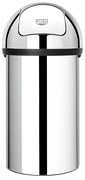 Pattumiera Push Bin BRABANTIA a pedale grigio inox 60 L
