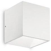 Applique Moderna Rubik Alluminio Bianco Led 8,5W 4000K Luce Naturale