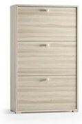 Scarpiera Olmo 3 ante doppia profondità L 67 x H 147 x P 28 cm 18 paia, beige
