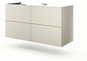 Mobile da bagno sotto lavabo SENSEA Neo grigio L 120 x H 64 x P 48 cm, lavabo non incluso