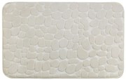 Tappeto da bagno con memory foam Beige, 80 x 50 cm Pebbles - Wenko