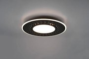 Plafoniera verus led microfori tonda e telecomando d.50cm nera 6269...