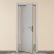 Porta tamburata rototraslante Heartbeat grigio L 70 x H 210 cm sinistra